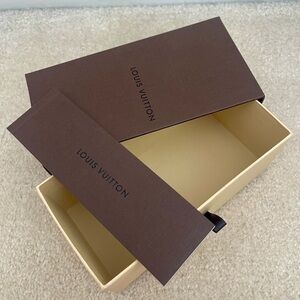 Louis Vuitton Vintage Chocolate Brown and Cream Sunglass Box Set